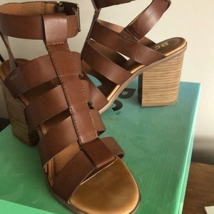 BC sandals with chunky heel